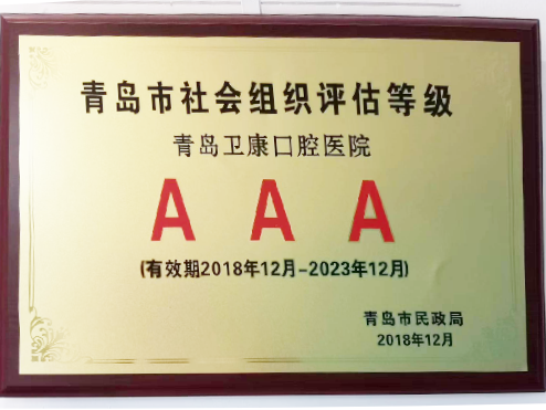 青岛市社会组织评估等级3A